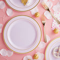 10.3" Round Banquet Plates with Gold Trim by Celebrate It™, 10ct.